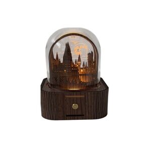 Harry‎ Potter Wood Orgel Touch Mood Lamp Wood Music Box Rechargeable Lighting